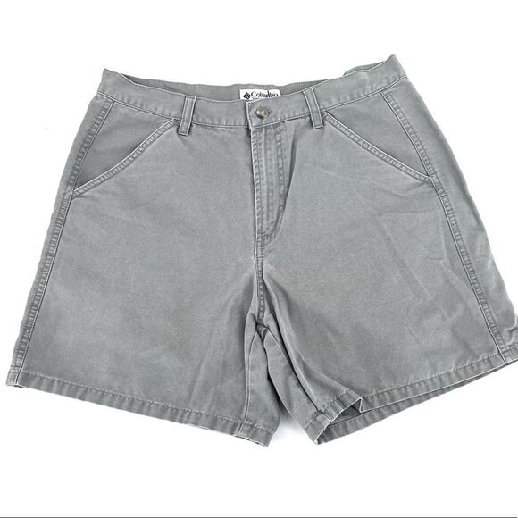 COLUMBIA Vintage 2000s High Rise Green Shorts 12 - Picture 1 of 9
